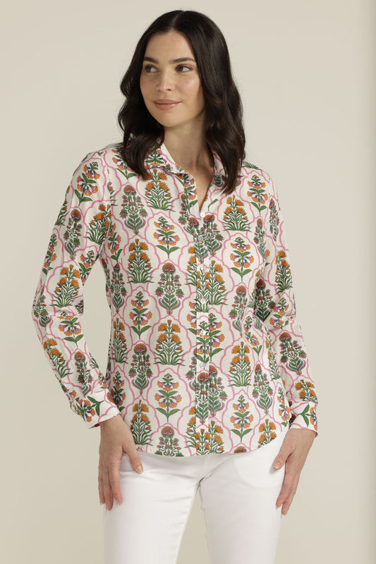 4279 Classic Floral Print Shirt